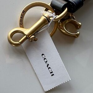 Coach Gold and Black Bag Charm